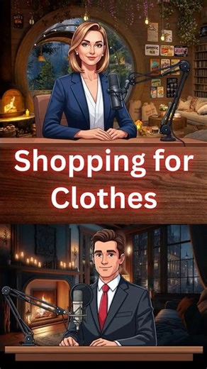 Shopping for Clothes Easy English Conversation