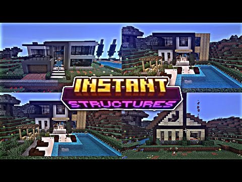 ADDON Instant Structures Minecraft