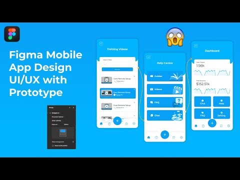 Figma Mobile App Design Tutorial | Mobile App Design UI/UX with Prototype