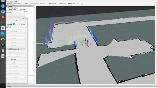 阿克曼小车场地自主驾驶-地图视角mapping