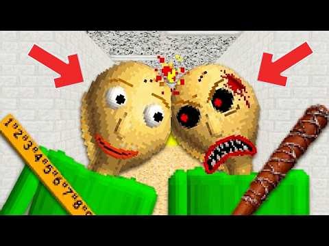 GOOD BALDI AND BAD BALDI ARE FIGHTING | Baldi's Basics