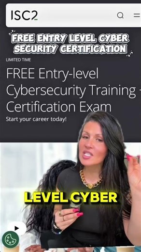 FREE ISC2 Cybersecurity Certification #cybersecurity #cybertraining #infosec #techcareers #isc2