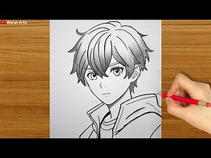 Easy Anime Drawing || How to Draw Anime Boys step-by-step || Easy Drawing for Beginners