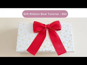 How To Make A Bow Out Of Ribbon For Gift Wrapping？DIY Ribbon bow tie | 雙層緞帶禮物蝴蝶結打法
