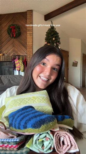 Zara Johnson on Instagram: "handmade Christmas gifts I made this year!! . . . #christmasgifts #handmadegifts #sewing #knitting #diygifts"