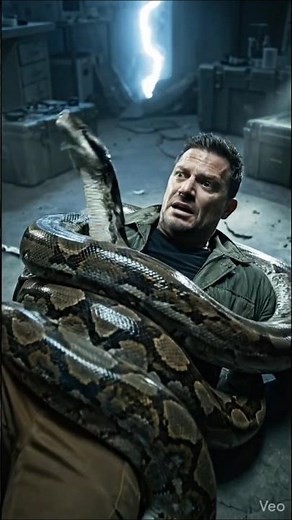 The Python Tightened… Then Suddenly Stopped Underground Survival. #cinematicshort #movie
