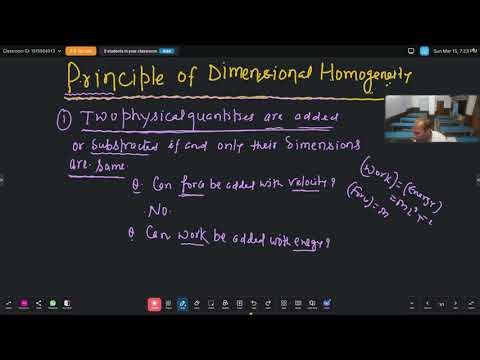 PRINCIPLE OF DIMENSIONAL. HOMOGENITY