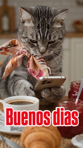 Buenos dias y feliz lunes! ❤️ . #gatos #memes #humor #pets #funnyvideos | Maribel y los michis