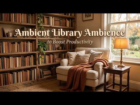 🎧 Ambient Library Ambience to Boost Productivity | Cozy Study Music📚