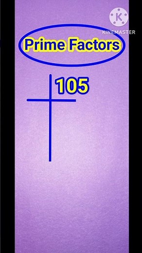 prime factor of 105 | prime factorization #youtube #maths