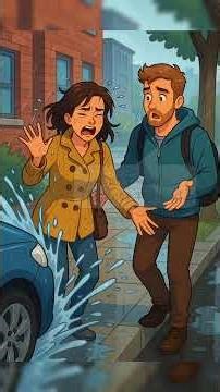 Getting Splashed by a Passing Car 🚗