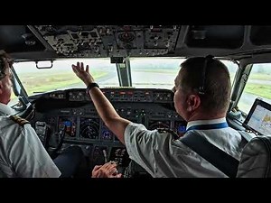 BOEING 737 Epic LANDING Amsterdam Schiphol Airport RWY06 | Cockpit View | Life Of An Airline Pilot