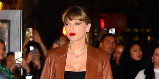 Taylor Swift Continues Her Fall Style Streak in a Madewell Leather Blazer