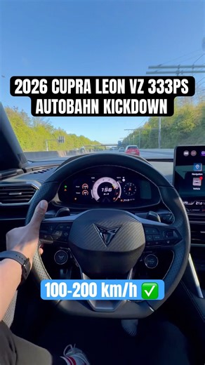 2026 CUPRA LEON ST VZ 2.0 TSI (333 PS) KICKDOWN ACCELERATION on AUTOBAHN #catchingcars #kickdown