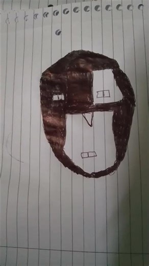 another drawing of a lucha libre mask