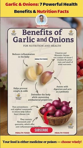 Garlic & Onions: 7 Powerful Health Benefits & Nutrition Facts