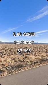 5.86 Acres for sale in Blanca Colorado for $7,995. Taxes are $30 a year. Dirt road access. #realestate #property #land #forsale #fyp #sale #foryou #realtor #landforsale #reels #colorado #properties #acreage #sales | LandSupplier.com