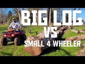 Moving big logs with small equipment