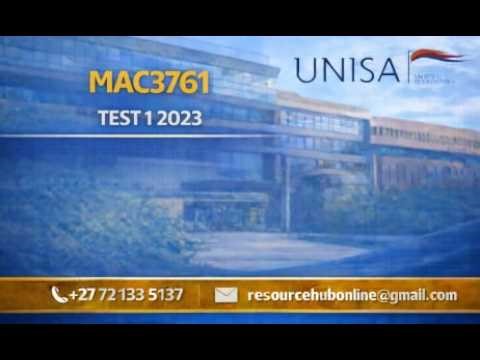 MAC3761 TEST 1 2023 PART C