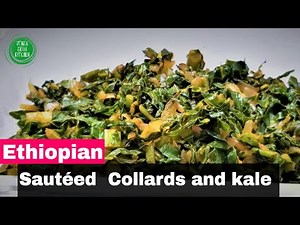Ethiopian Sautéed Greens recipes Vegetarian | Sautéed Greens with berbere & Niter kibbeh recipe