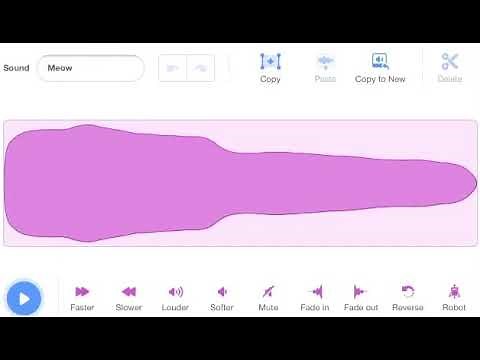 Scratch meow sound effect