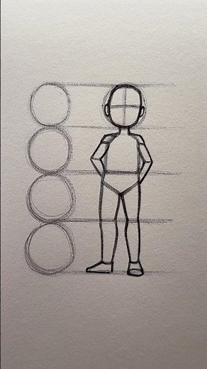 How to Draw Children’s Bodies (Very Simple) #howtodraw #draw #sketch #anatomy #tutorial #shorts