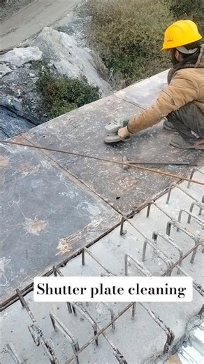 shutter plate cleaning #construction #shorts