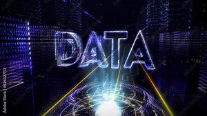 Blue numerical circular signals. Activated software circles. Data simulation. Mathematical model on a computer. Activating data analysis. Spy uses a hacking software to find data of his target