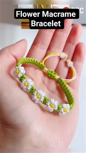 Diy: Easy Flower Macrame Bracelet|#macrame#viral #shorts#flowers#macrametutorial#bracelet#filter#hi