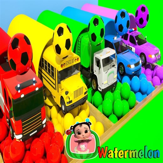 Little Kitten & Police Car Song Learning with Color Balls ｜ Best Nursery Rhymes & Kids Songs｜Watermelon Children's Songs🌈🍉 Children's Videos | Children's Cartoons | Education For Kids . . . . . canciones infantiles dibujos animados para niños aprender colores #kids #leararncolors #song #fyp #reels | Watermelon - Canciones infantiles