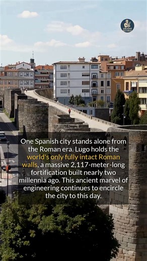 This Spanish city has the only fully intact Roman walls in the entire world. #history #ancienthistory #archaeology | Ancient Records