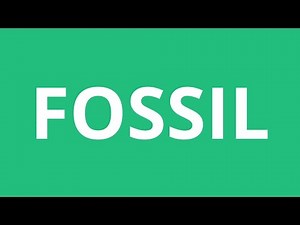 How To Pronounce Fossil - Pronunciation Academy