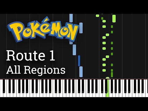 Every Route 1 Theme on Piano