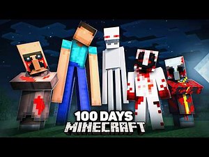 I Survived 100 Days in CREEPYPASTA Minecraft...