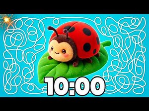 10 Minute [SPRING] Ladybug Timer 🐞🍃💥 | Cozy Classroom Countdown!