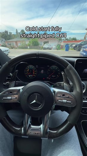 Incredible Cold Start of a Straight Piped C63