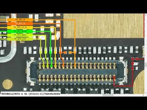 MotoRola Moto G 5G XT2113 Touch Screen Problem Touch Not Working Connector Ways Borneo Schematic 100