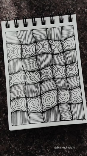 Day - 21 | Easy Zentangle Patterns 🥰Doodle Art for Beginners ✍️#shorts#zentangle #doodleart #drawing