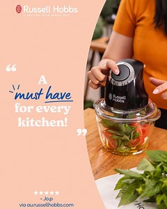That one appliance you wished you had discovered earlier and can't imagine your kitchen without?  Our money is on the Desire Matte Black Mini Chopper! | Russell Hobbs Australia & New Zealand | Facebook