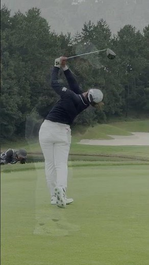 Rio Takeda’s Explosive Driver Shot! JLPGA Long-Drive Star | Slow Motion Swing