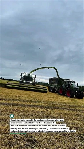 Massive Silage Harvest in Action! Forage Power Unleashed! #SilageHarvest #ForageHarvester #FarmTech