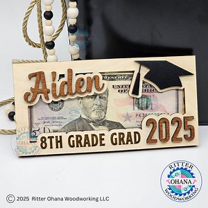 Personalized 8th Grade Graduation Money Holder, Middle School Graduation, Eighth Grade Graduation, 8th Grade Graduation Gift, 8th Grade Gift - Etsy