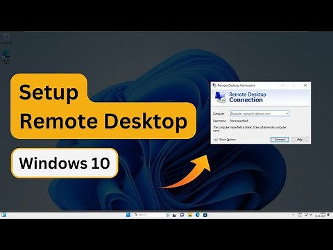 How to setup remote desktop windows 10