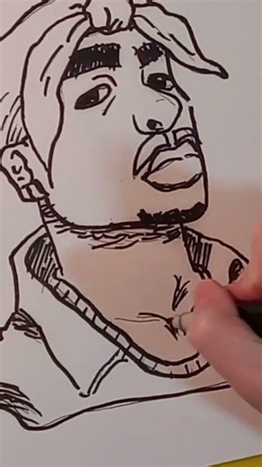 Drawing 2pac #tupac #art #raplegend #artfun #artfunwithdavid