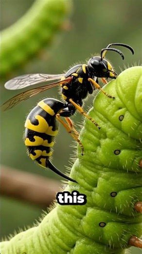 Nature’s Scariest Parasite The Inside Out Wasp #shorts #shortvideo #facts