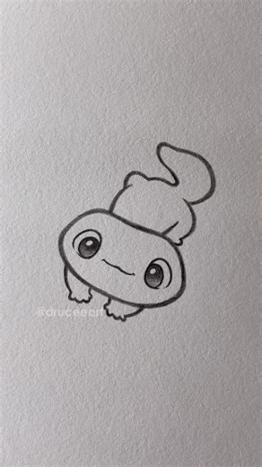 Drucee Art | How to Draw Cute Things on Instagram: "Cute Things to Draw When Bored - day 154 . . How to Draw Cute Lizard 🦎 . . #cute #draw #cutethings #drawing #easy #sketch #tutorial #art #artist #artidea #artistofinstagram #howtodraw #lizard #beginner #kawaii #fyp #druceeart"