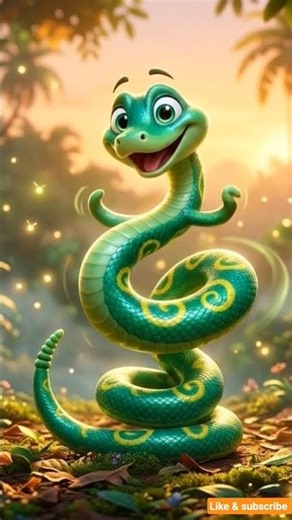 snake 🐍dancing #trending #viral #cartoon #kids #entertainment #ai #Raiyansh01