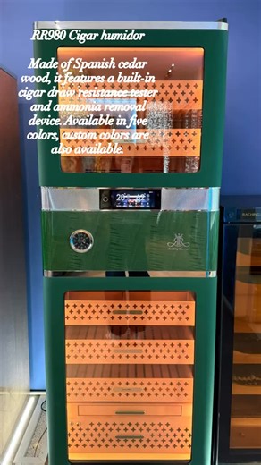 raching_cigar_humidor_store on Instagram: "🌟RR980 cigar humidor Made of Spanish cedar wood, it features a built-in cigar draw resistance tester and ammonia removal device. Available in five colors, custom colors are also available. Ready to Upgrade? DM us or click the link below to request a FREE quote tailored to your business. Let’s build the perfect humidor solution together! Whatsapp：+8615979128560 lyn@raching.com Consult Now Button : https://wa.me/message/GKNUMRYFIVDZI1 . . . #ghibli #chat