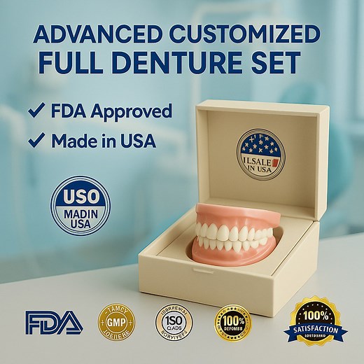 🩺 “Traditional dentures often cause bone loss and facial sagging over time.” — Dr. Edward Tate, DDS Advanced Customized Full Denture Set is different. Designed by dental experts, it offers a custom, stable fit without the discomfort of traditional dentures. ✨ Supports facial structure ✨ Feels natural and secure ✨ No adhesive needed Recommended by professionals. Loved by users. 👉 Learn why more patients are switching to Advanced Customized Full Denture Set today. | Dr. Michael Anderson