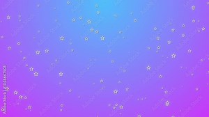 Doodle Hand Drawn Stars Animation On Gradient Color Full Background. White Hand Drawn Stars Shaking And Animation, Doodle Arts Sketch Stars Animation